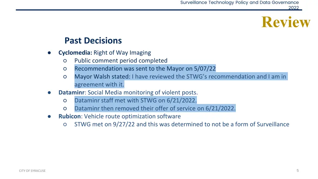 surveillance technology policy and data governance 4