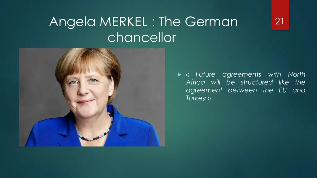 angela merkel the german chancellor