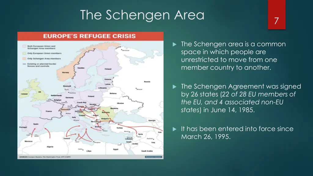 the schengen area