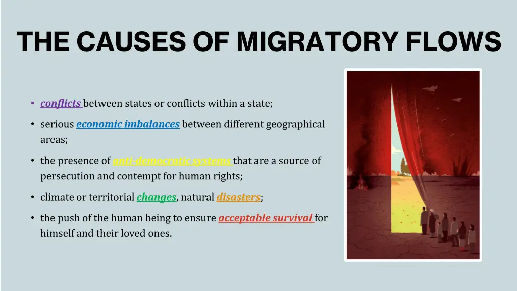 the causes of migratory flows