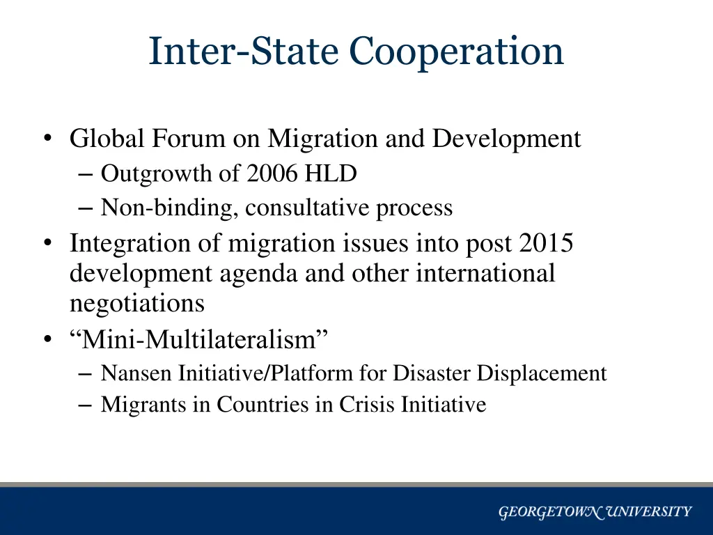 inter state cooperation