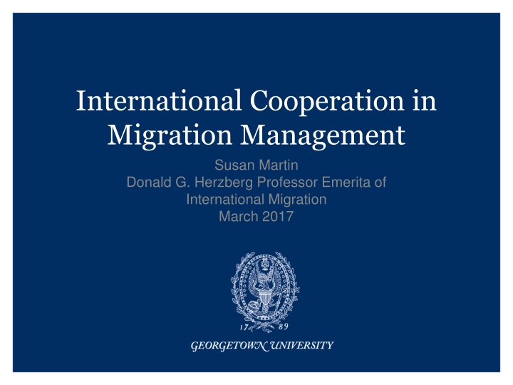 international cooperation in migration management