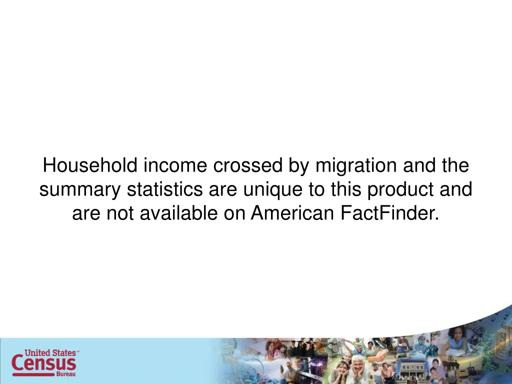 household income crossed by migration