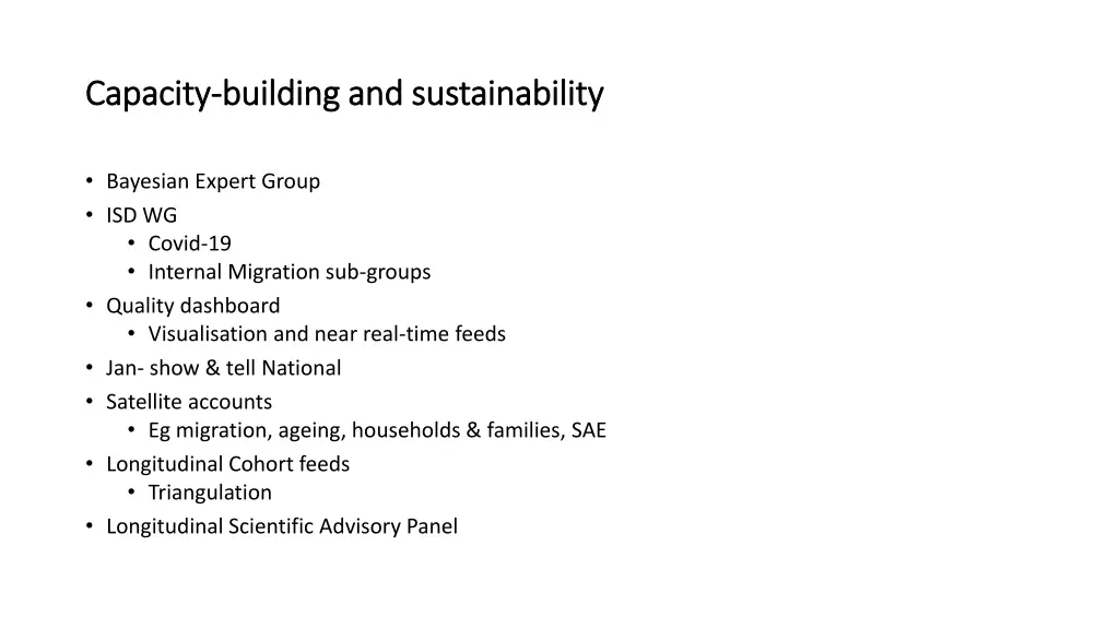 capacity capacity building and sustainability