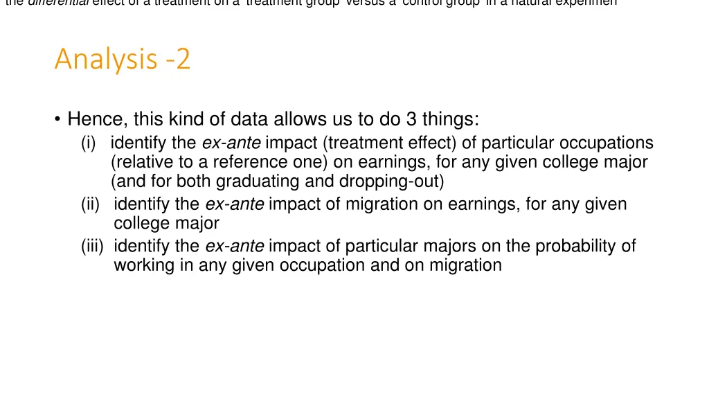 the differential effect of a treatment