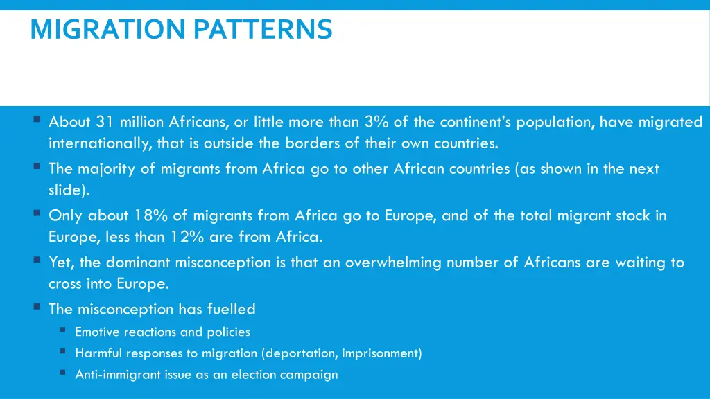 migration patterns