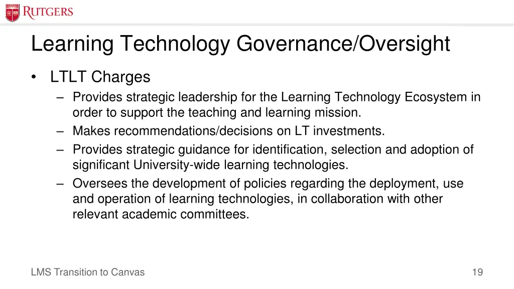 learning technology governance oversight 5