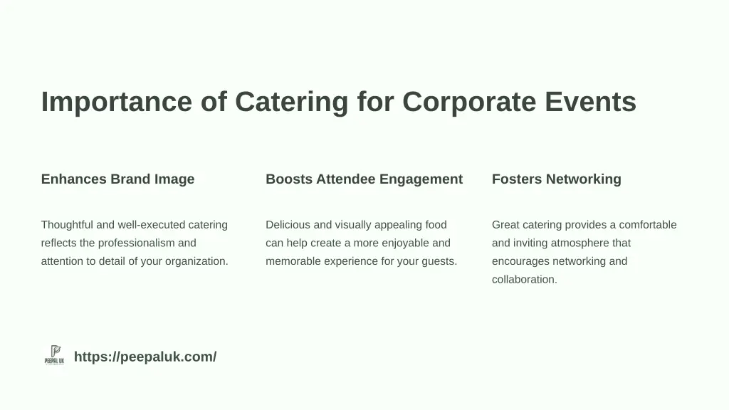 importance of catering for corporate events