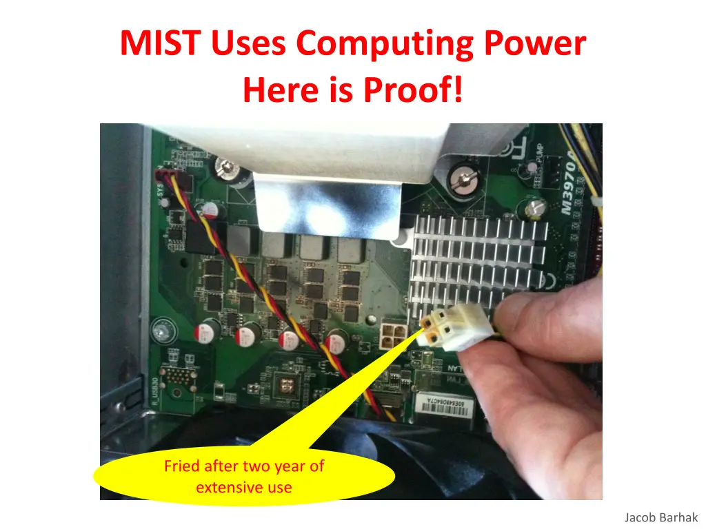 mist uses computing power here is proof