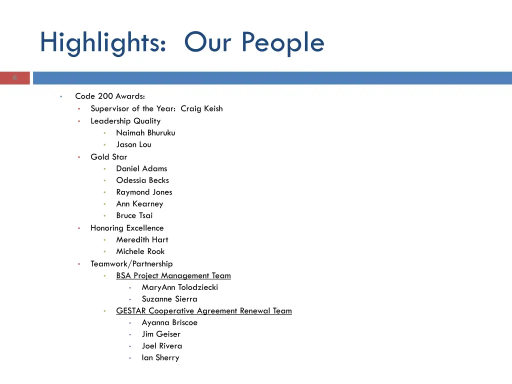 highlights our people 2