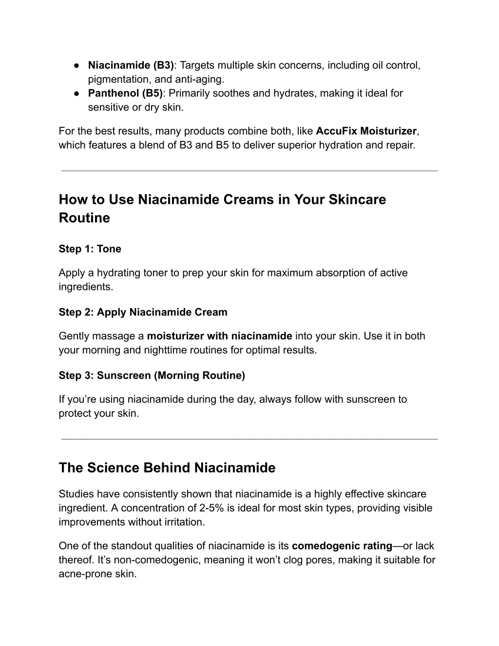 niacinamide b3 targets multiple skin concerns