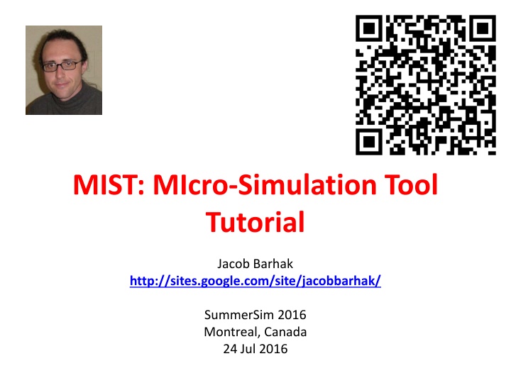 mist micro simulation tool tutorial