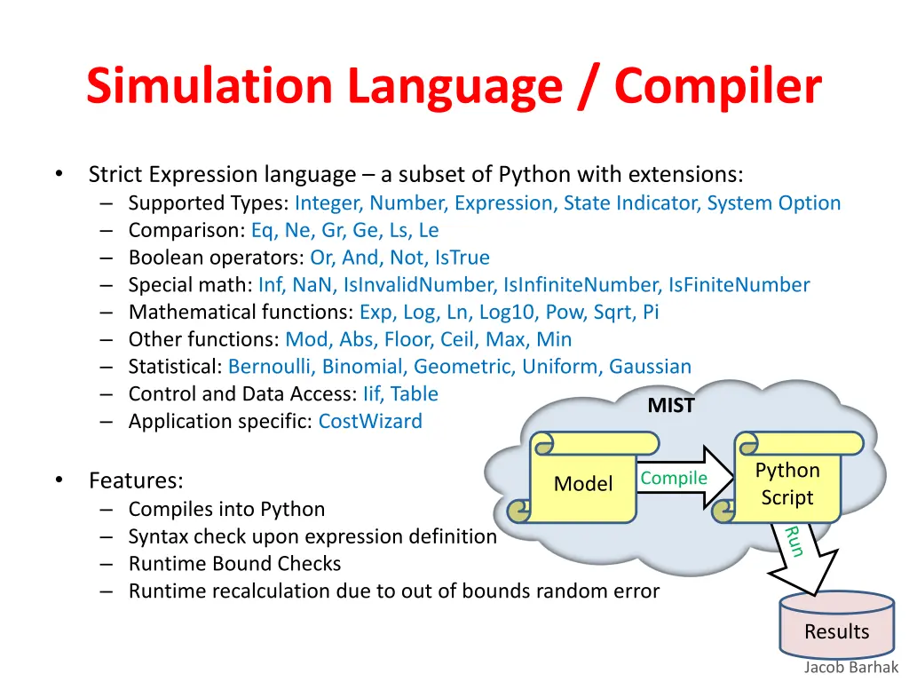 simulation language compiler