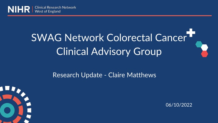 swag network colorectal cancer clinical advisory