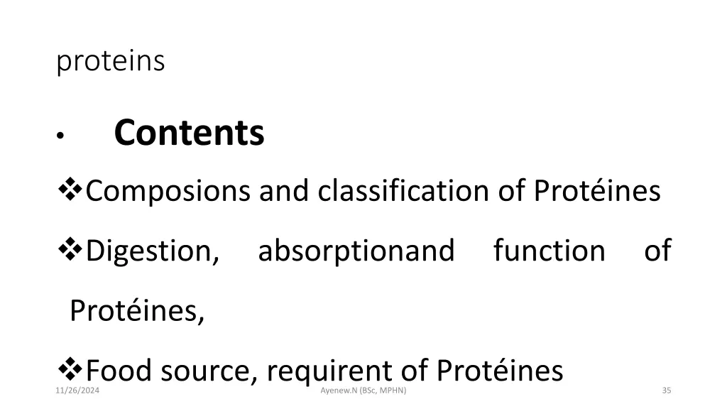 proteins