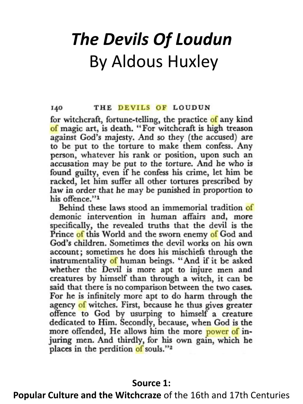 the devils of loudun by aldous huxley