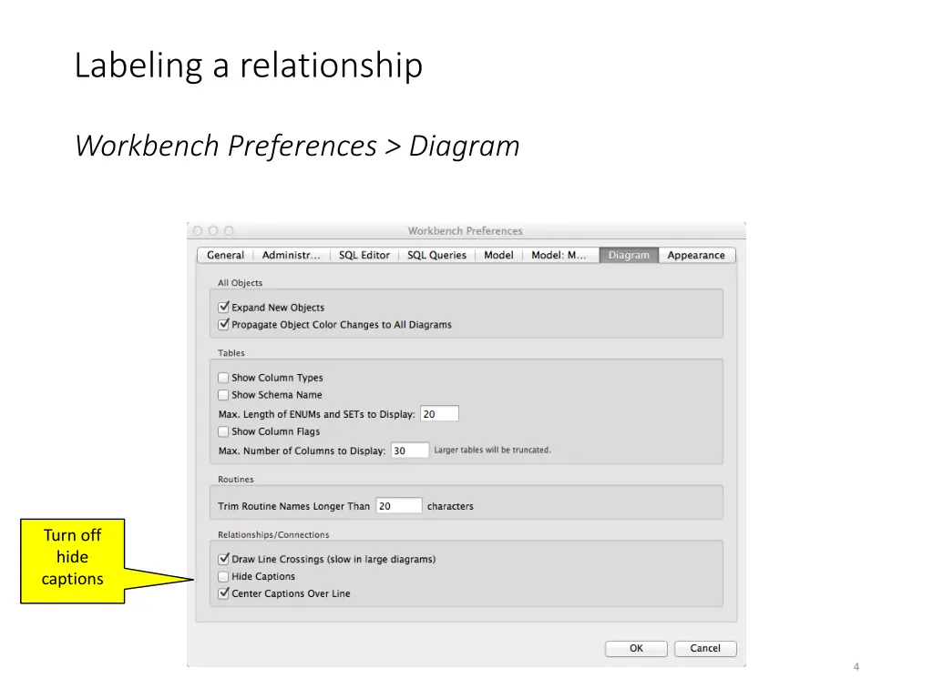 labeling a relationship