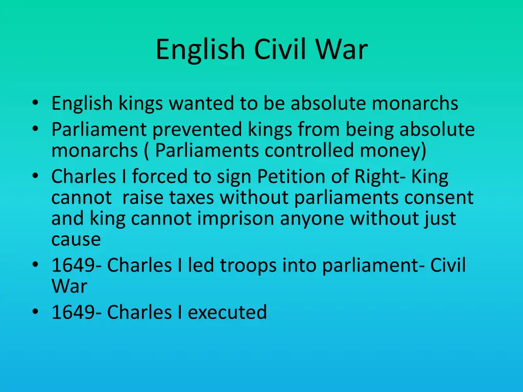 english civil war