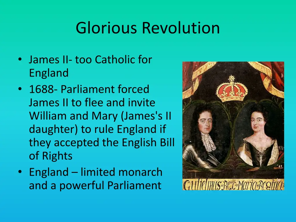 glorious revolution