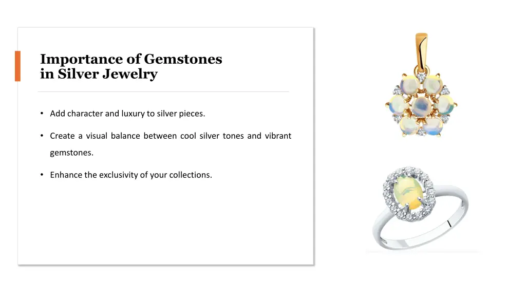 importance of gemstones in silver jewelry