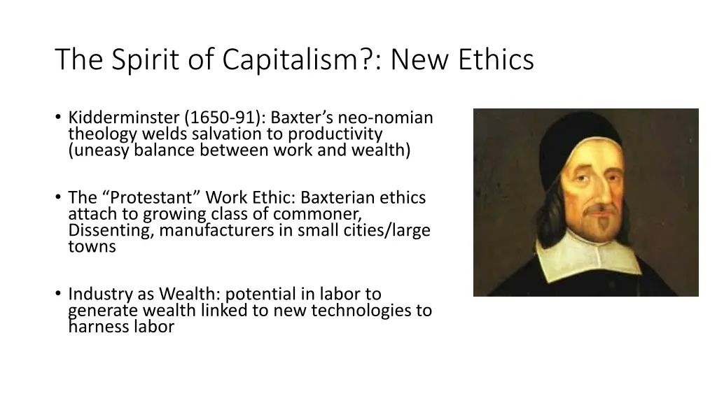 the spirit of capitalism new ethics