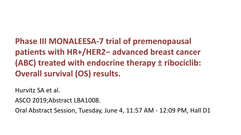 phase iii monaleesa 7 trial of premenopausal