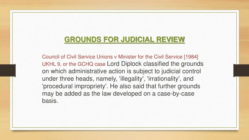 grounds for judicial review