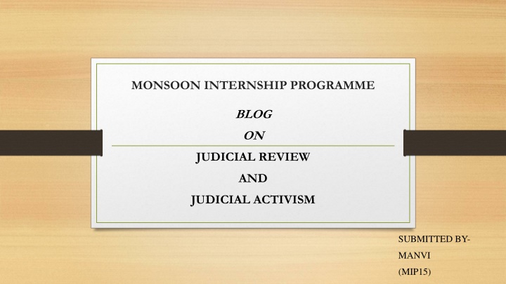 monsoon internship programme