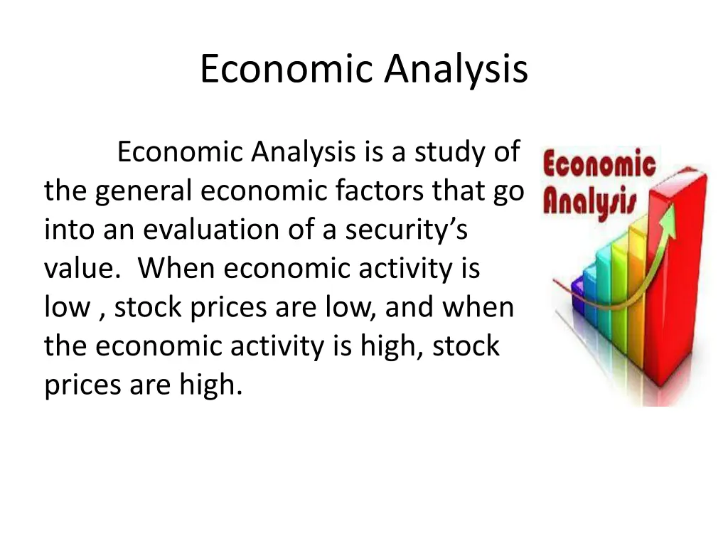 economic analysis