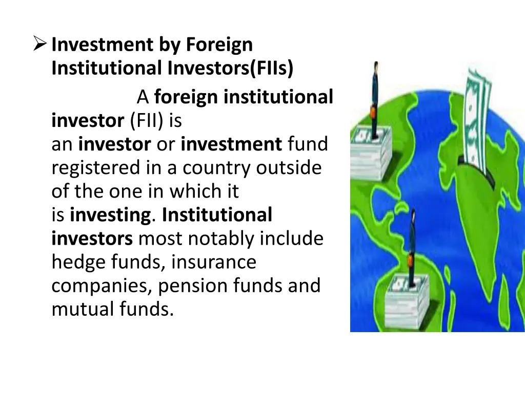 investment by foreign institutional investors