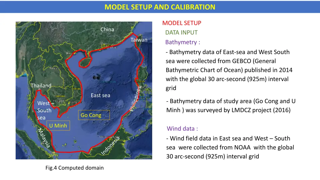 model setup and calibration