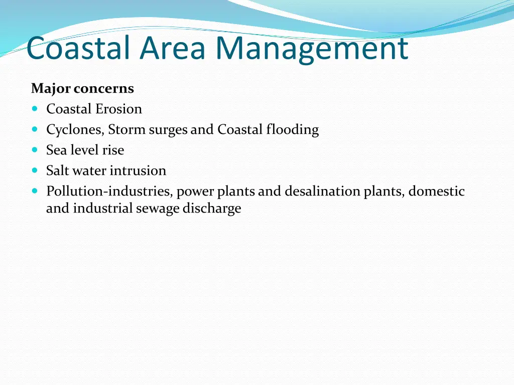 coastal area management 1