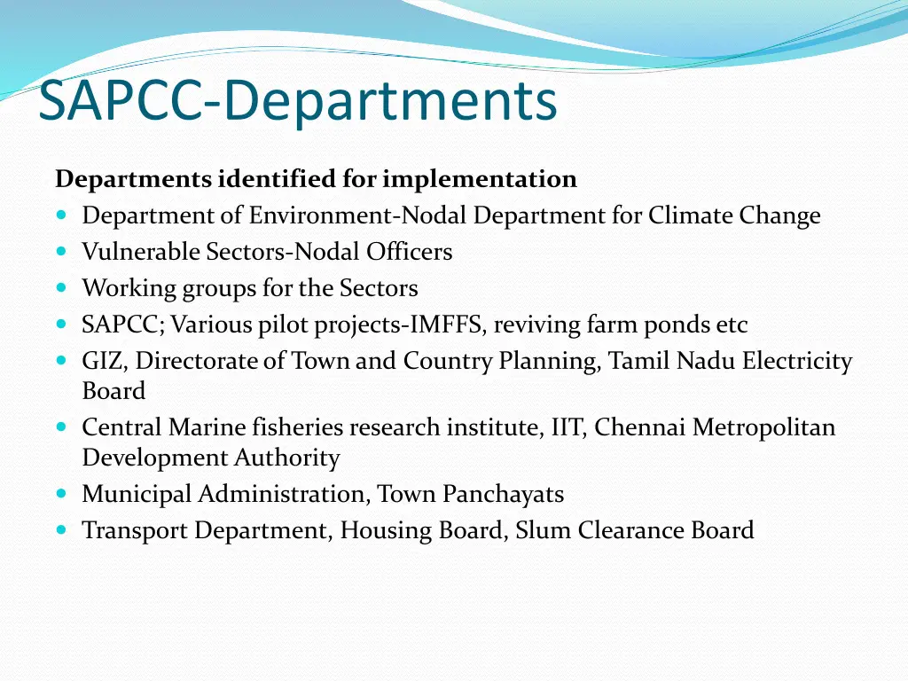 sapcc departments