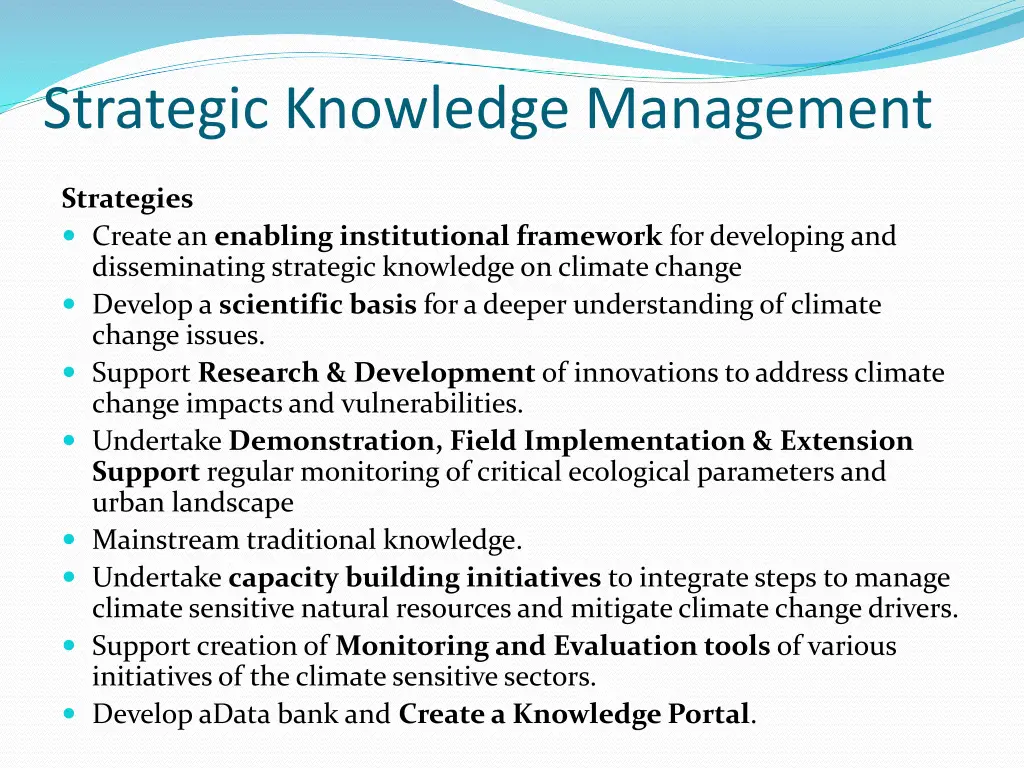 strategic knowledge management