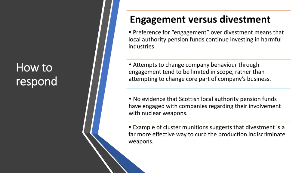 engagement versus divestment p reference