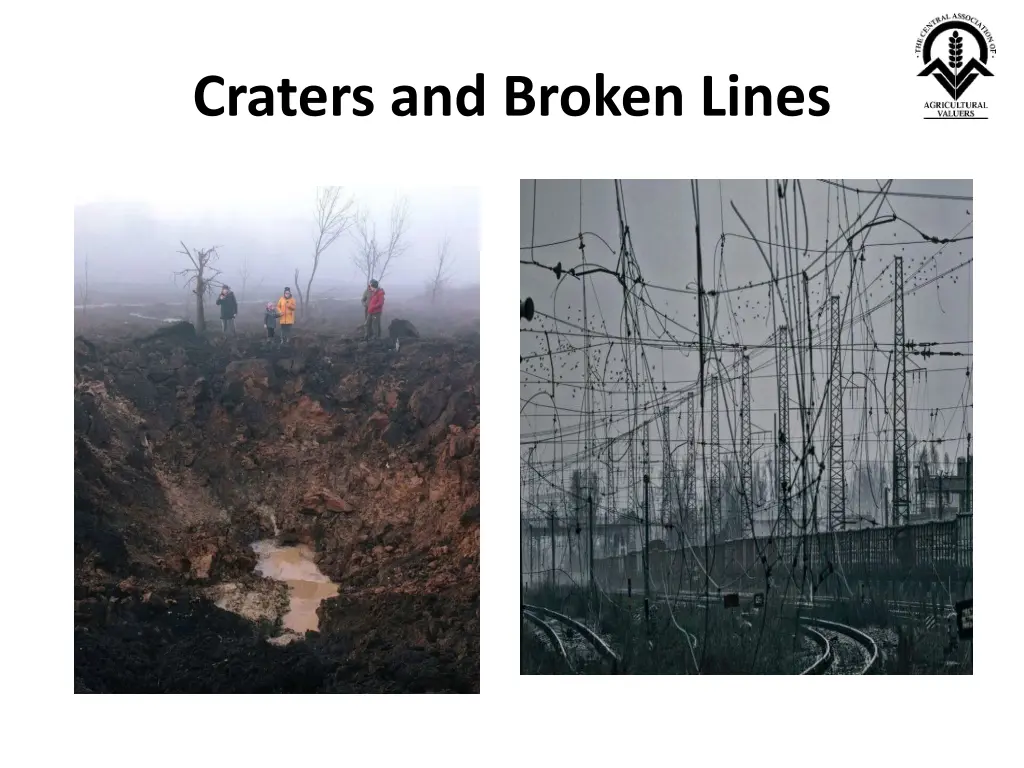 craters and broken lines