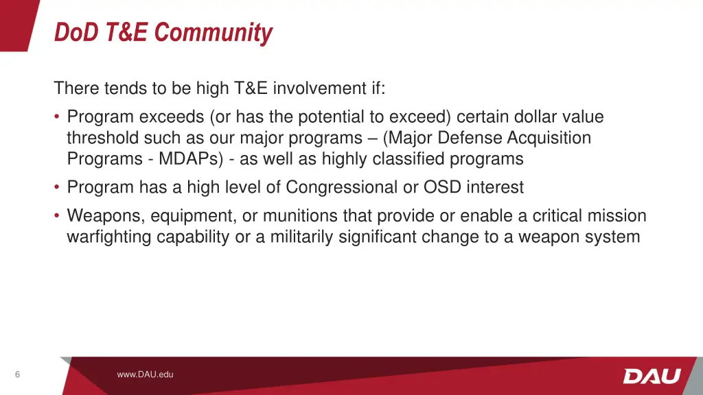 dod t e community 3