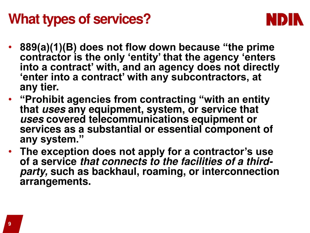 what types of services