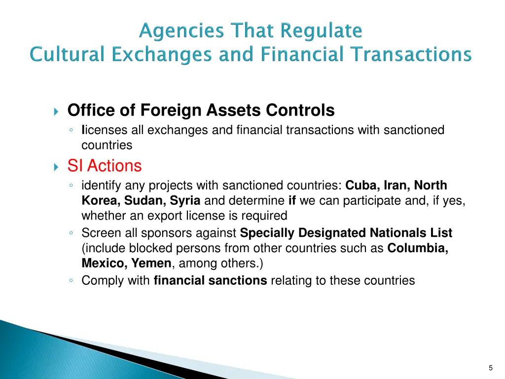 office of foreign assets controls l icenses