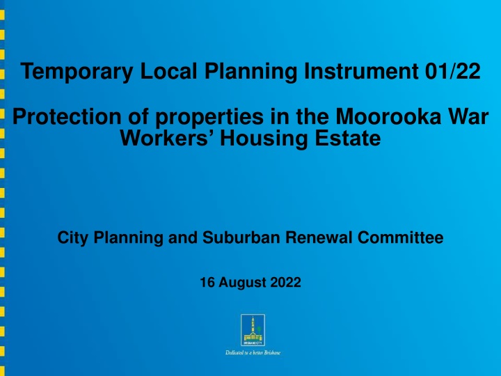 temporary local planning instrument 01 22