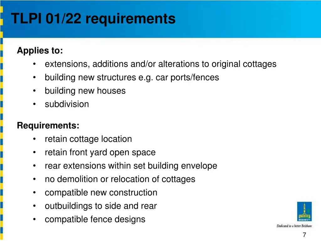 tlpi 01 22 requirements