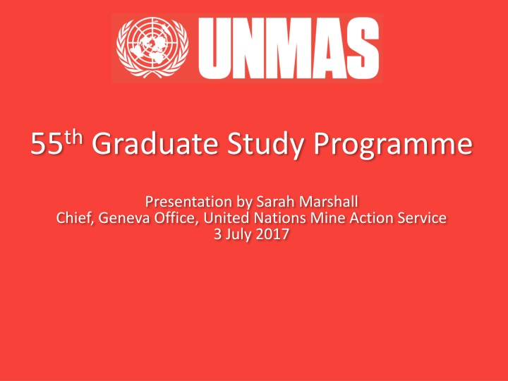 55 th graduate study programme