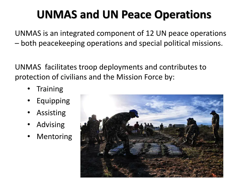 unmas and un peace operations