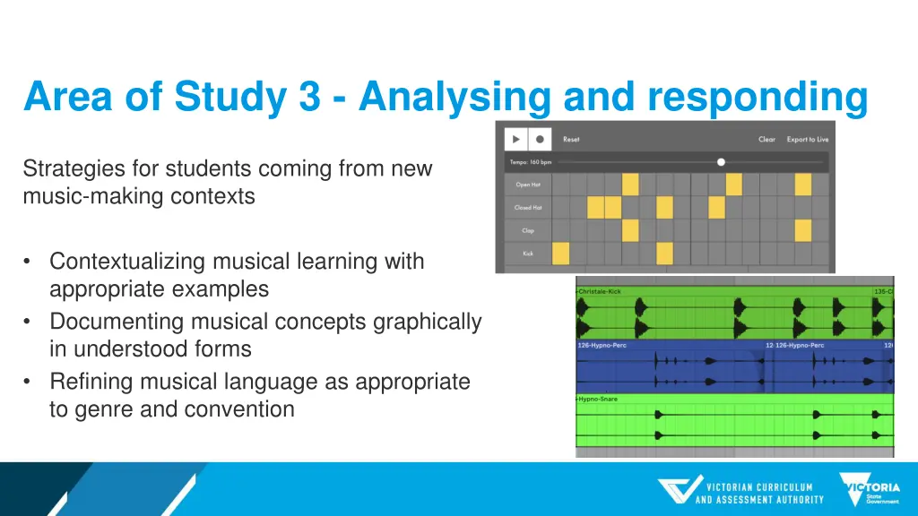 area of study 3 analysing and responding