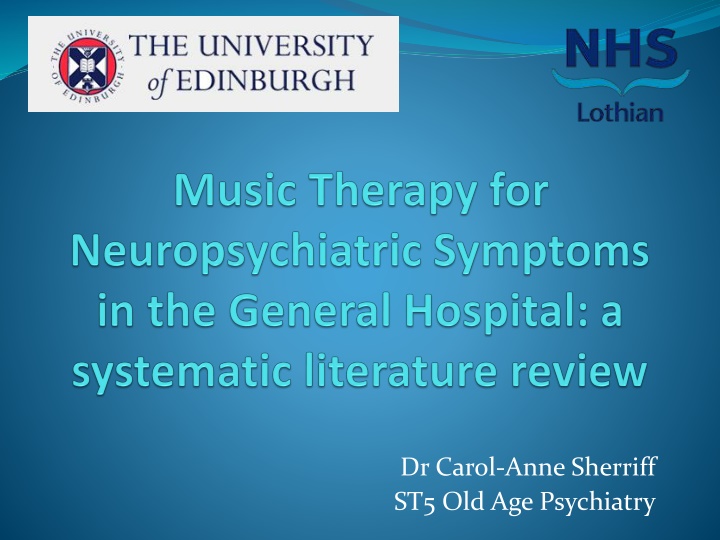 dr carol anne sherriff st5 old age psychiatry