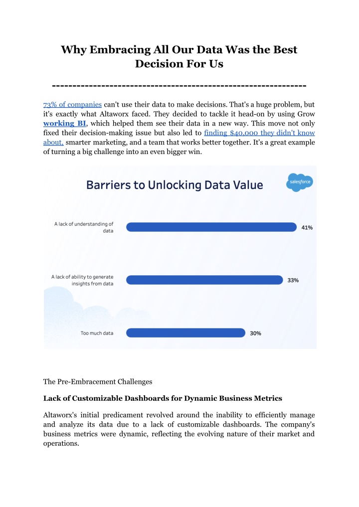 why embracing all our data was the best decision