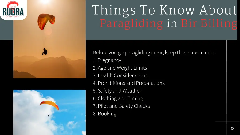 things to know about paragliding in bir billing