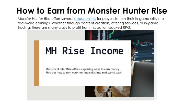 how to earn from monster hunter rise monster