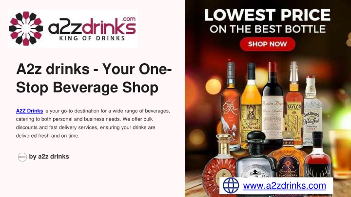 a2z drinks your one stop beverage shop