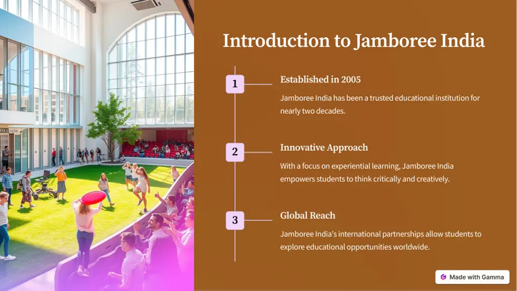 introduction to jamboree india